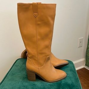 Universal Threads knee high leather heeled boots